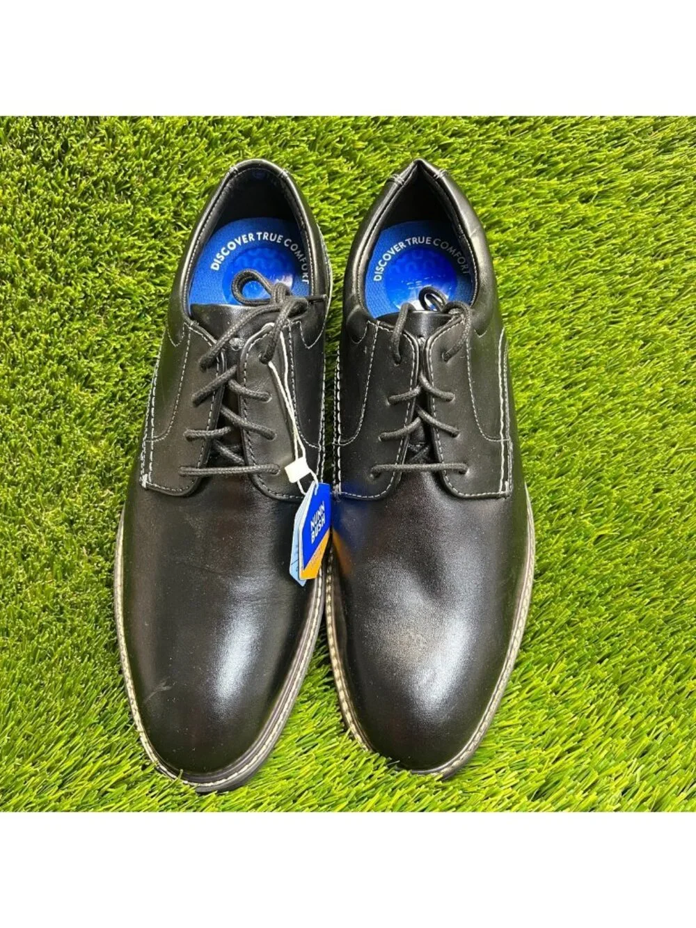 Nunn Bush Westfield Mens Size 8 Black Casual Classic Leather Oxford Dress Shoes